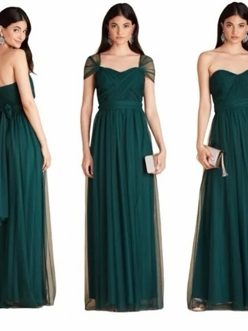018. Birdy Grey Teal Maxi Chiffon Bridesmaid Dress